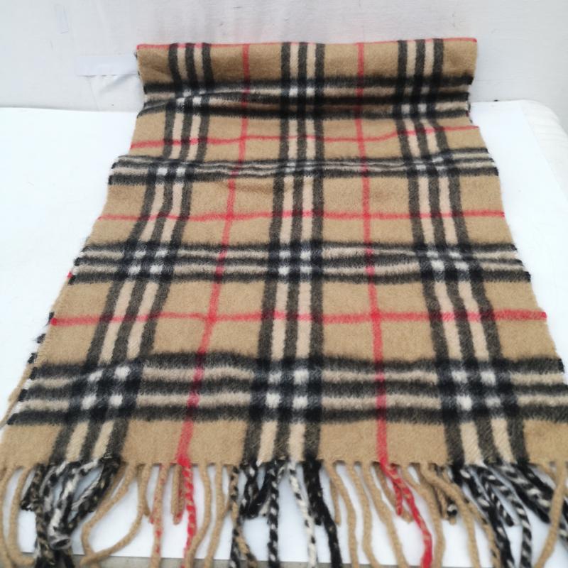 バーバリー BURBERRY マフラー マフラー カシミヤ カシミア 100％ ノバチェック マフラー イングランド製 - ベージュ / ベージュ / beige レディース USED 古着 中古 50168108