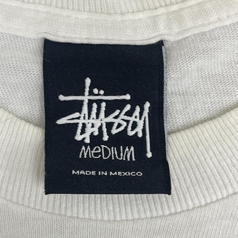 ステューシー STUSSY Tシャツ 半袖 00s メキシコ製 BOWLIN PRINT S/S TEE プリント Tシャツ M 白 / ホワイト / white メンズ USED 古着 中古 50168110