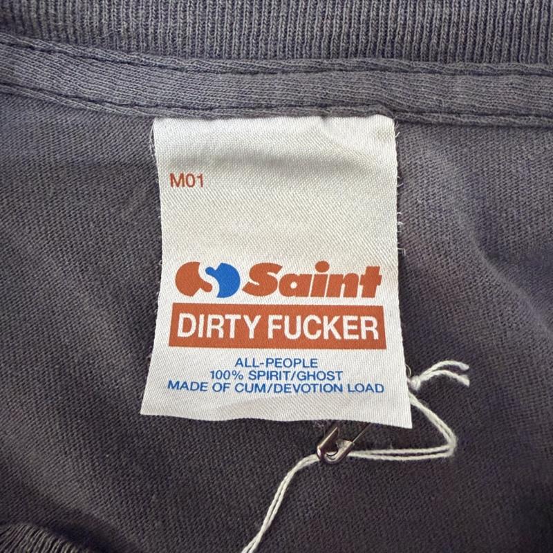 セントマイケル SAINT MICHAEL Tシャツ 半袖 SAINT Mxxxxxx SM-MK8-0000-008 ALMITHY SAINT black XL XL キャラクター X プリント 黒 / ブラック / black メンズ USED 古着 中古 50168111