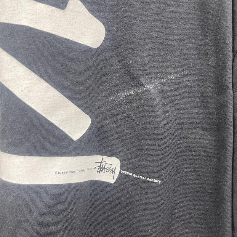 ステューシー STUSSY Tシャツ 半袖 00s メキシコ製 25th Anniversary 1/4 プリント Tシャツ XL 黒 / ブラック / black メンズ USED 古着 中古 50168112