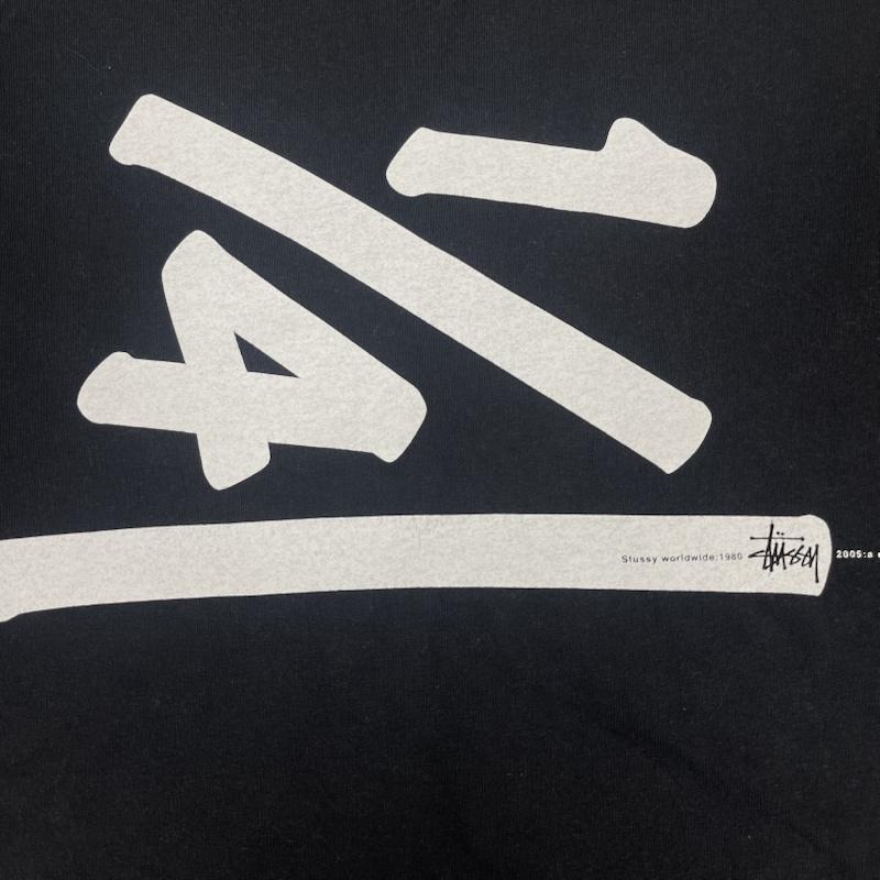 ステューシー STUSSY Tシャツ 半袖 00s メキシコ製 25th Anniversary 1/4 プリント Tシャツ XL 黒 / ブラック / black メンズ USED 古着 中古 50168112
