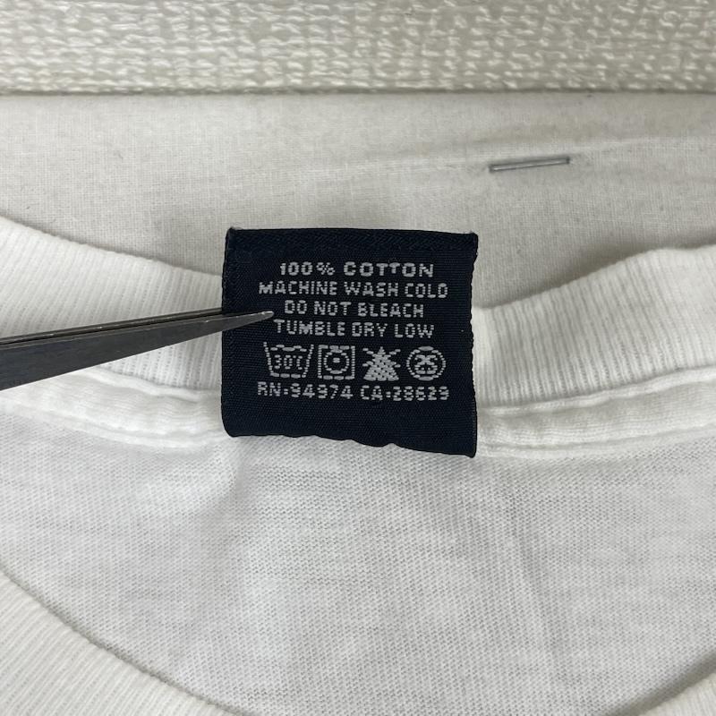 ステューシー STUSSY Tシャツ 半袖 90s 00s メキシコ製 イラスト プリント Tシャツ カットソー M 白 / ホワイト / white メンズ USED 古着 中古 50168113