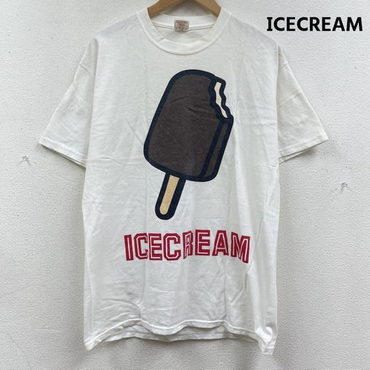 アイスクリーム ICECREAM Tシャツ 半袖 Popsicle T-Shirt イラスト プリント Tシャツ カットソー M 白 / ホワイト / white メンズ USED 古着 中古 50168117