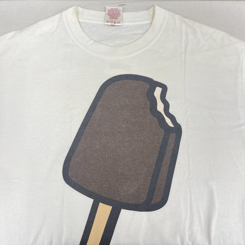 アイスクリーム ICECREAM Tシャツ 半袖 Popsicle T-Shirt イラスト プリント Tシャツ カットソー M 白 / ホワイト / white メンズ USED 古着 中古 50168117