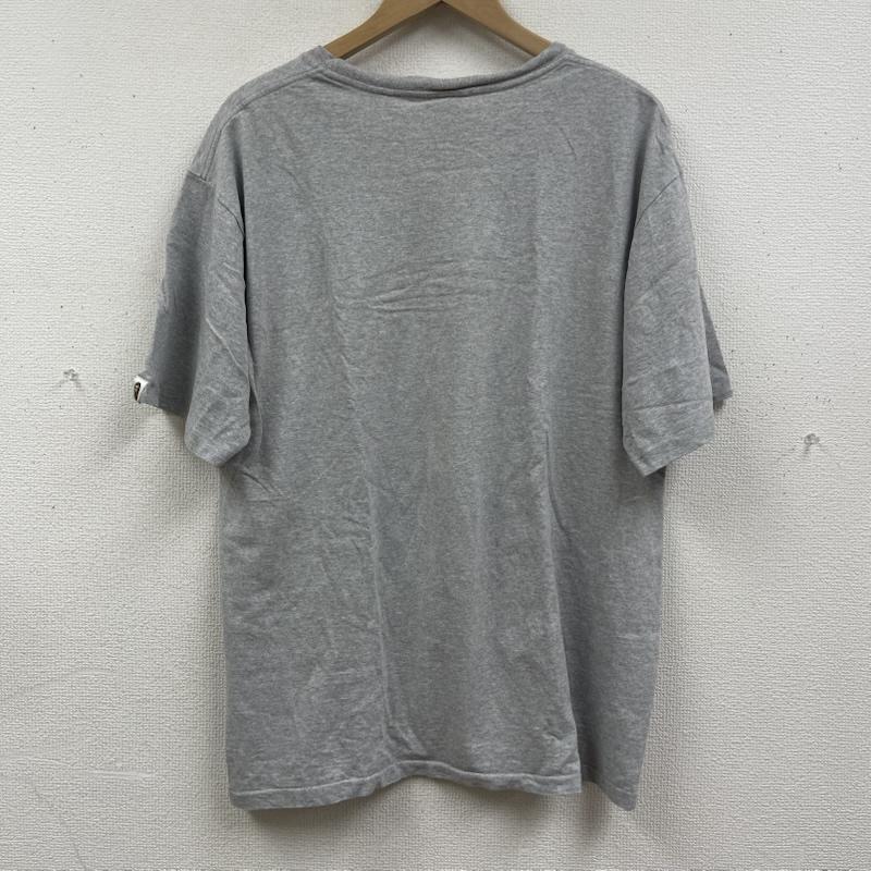 ベイプ BAPE Tシャツ 半袖 90s 日本製 ヴィンテージ イラスト プリント Tシャツ カットソー XL 灰 / グレー / gray メンズ USED 古着 中古 50168118