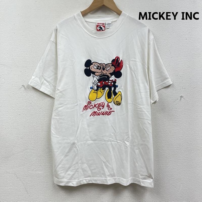古着 USED Tシャツ 半袖 90s MICKEY INC.ヴィンテージ ディズニー イラスト Tシャツ L 白 / ホワイト / white メンズ USED 古着 中古 50168121