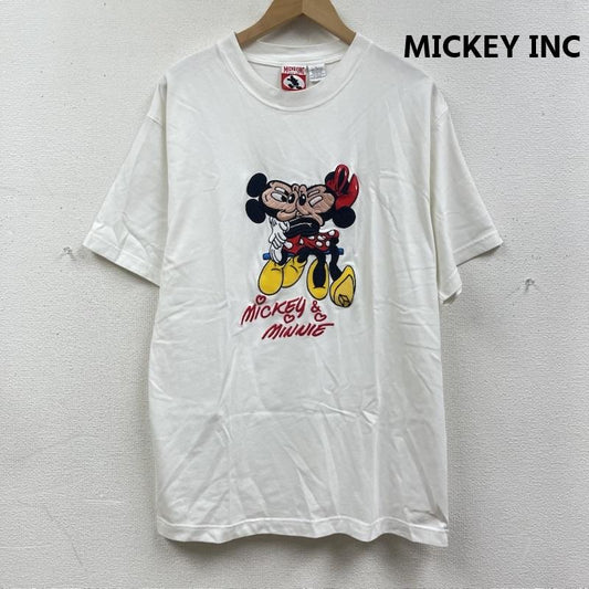 古着 USED Tシャツ 半袖 90s MICKEY INC.ヴィンテージ ディズニー イラスト Tシャツ L 白 / ホワイト / white メンズ USED 古着 中古 50168121