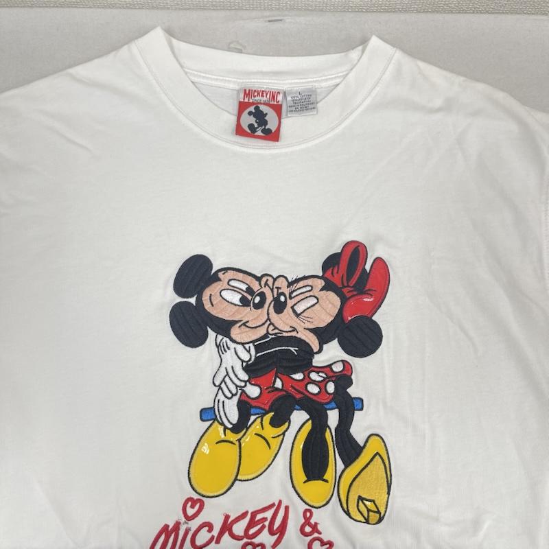 古着 USED Tシャツ 半袖 90s MICKEY INC.ヴィンテージ ディズニー イラスト Tシャツ L 白 / ホワイト / white メンズ USED 古着 中古 50168121
