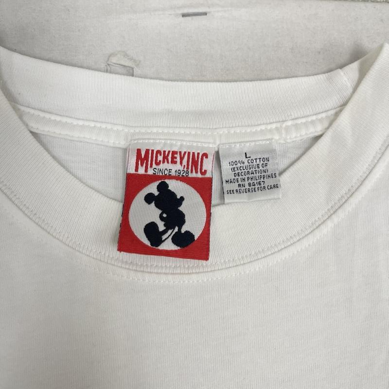 古着 USED Tシャツ 半袖 90s MICKEY INC.ヴィンテージ ディズニー イラスト Tシャツ L 白 / ホワイト / white メンズ USED 古着 中古 50168121