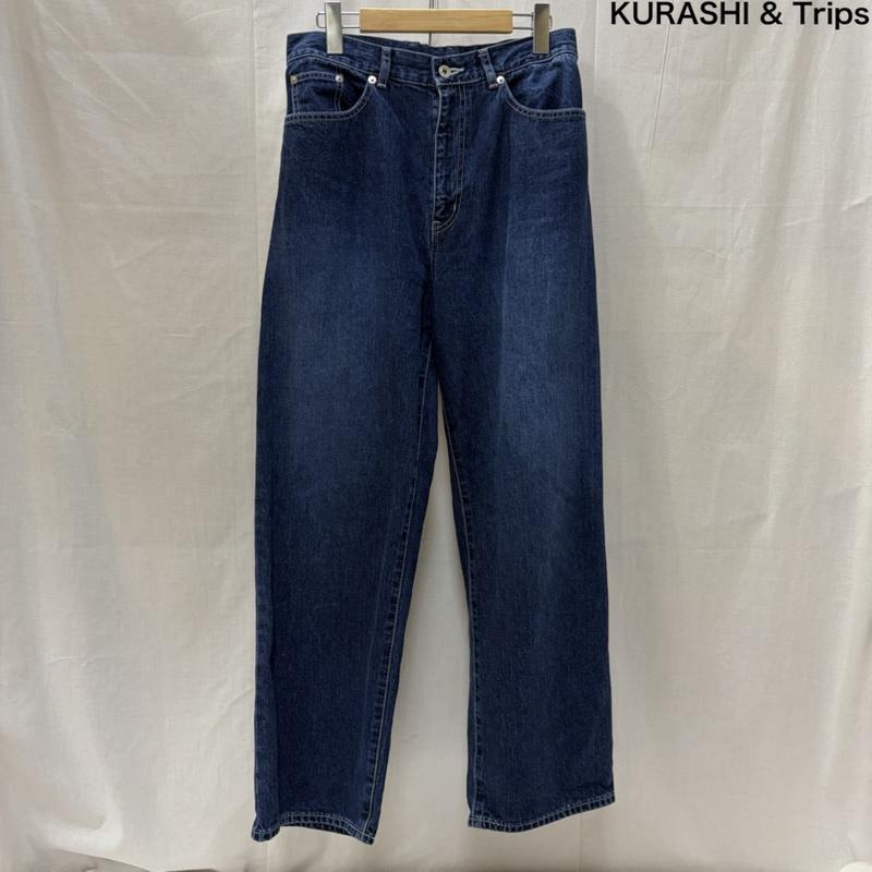 古着 USED パンツ デニム、ジーンズ KURASHI&Trips PUBLISHING ストレートデニムパンツ indigo M M 無地 インディゴ / インディゴ / Indigo レディース USED 古着 中古 50168122