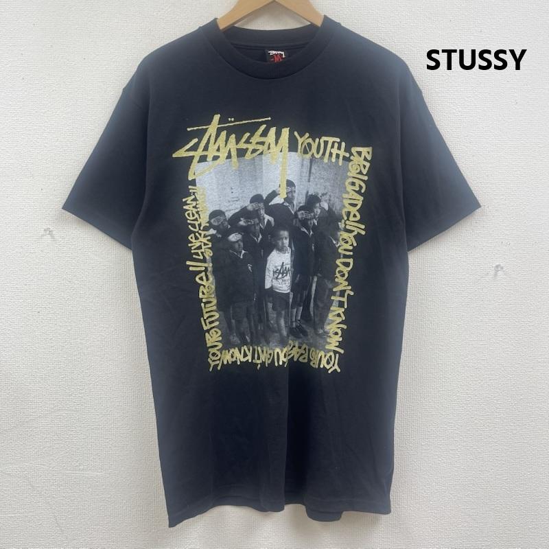 ステューシー STUSSY Tシャツ 半袖 Youth Brigade メキシコ製 フォトプリント Tシャツ カットソー M 黒 / ブラック / black メンズ USED 古着 中古 50168123