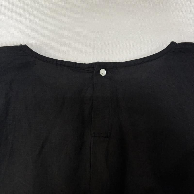 古着 USED ワンピース ロングスカート TUTIE ツチエ リネン混 Aライン ふんわりコットンリネンワンピース black 0625at63705 - 無地 黒 / ブラック / black レディース USED 古着 中古 50168129