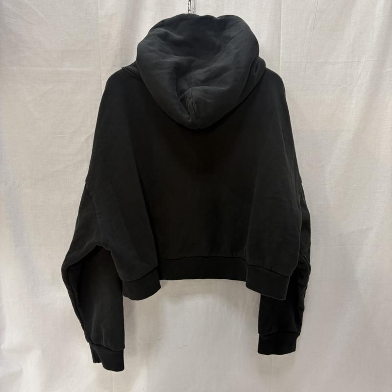 エンタイアスタジオ entire studios パーカー 長袖 ES2125 HEAVY HOOD プルオーバーフーディー black XS 短丈 クロップド丈 XS 無地 黒 / ブラック / black メンズ USED 古着 中古 50168132