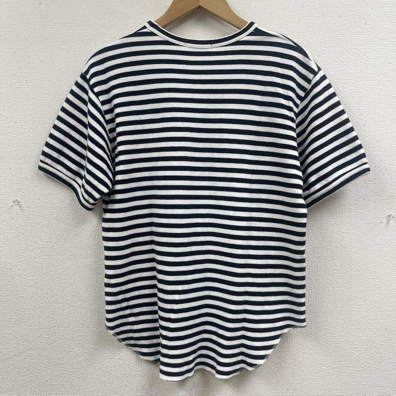コムデギャルソンオムプリュス COMME des GARCONS HommePlus Tシャツ 半袖 日本製 WELCOME TO WALK! 裏プリント Tシャツ ボーダー アーカイブ Tシャツ 黒 / ブラック / black メンズ USED 古着 中古 50168135