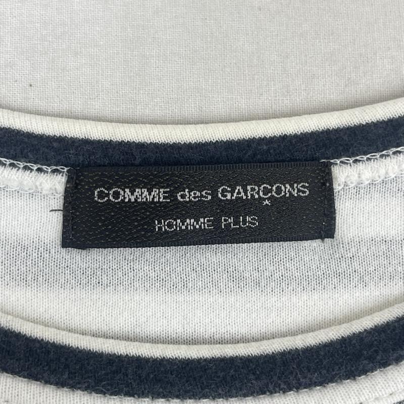 コムデギャルソンオムプリュス COMME des GARCONS HommePlus Tシャツ 半袖 日本製 WELCOME TO WALK! 裏プリント Tシャツ ボーダー アーカイブ Tシャツ 黒 / ブラック / black メンズ USED 古着 中古 50168135
