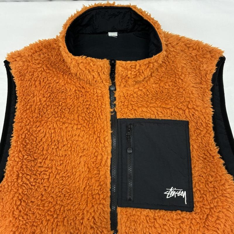ステューシー STUSSY ジャケット、上着 ジャンパー、ブルゾン 22AW Sherpa Vest 118056 シェルパ フリース ベスト リバーシブル XL メンズ USED 古着 中古 50168138