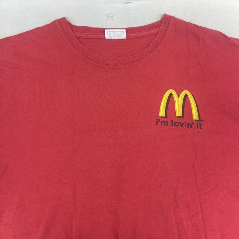 ヘインズ HANES Tシャツ 半袖 I m lovin  it マクドナルド プリント Tシャツ カットソー 赤 / レッド / red メンズ USED 古着 中古 50168142