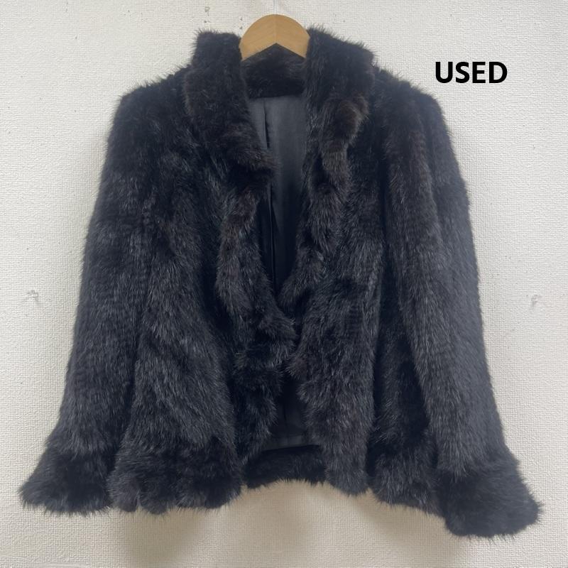 古着 USED コート 毛皮、ファー カジュアル ファー ジャケット 毛皮 コート アウター 黒 / ブラック / black レディース USED 古着 中古 50168143