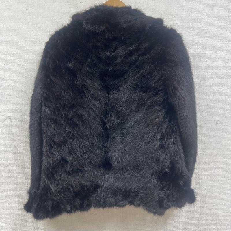 古着 USED コート 毛皮、ファー カジュアル ファー ジャケット 毛皮 コート アウター 黒 / ブラック / black レディース USED 古着 中古 50168143