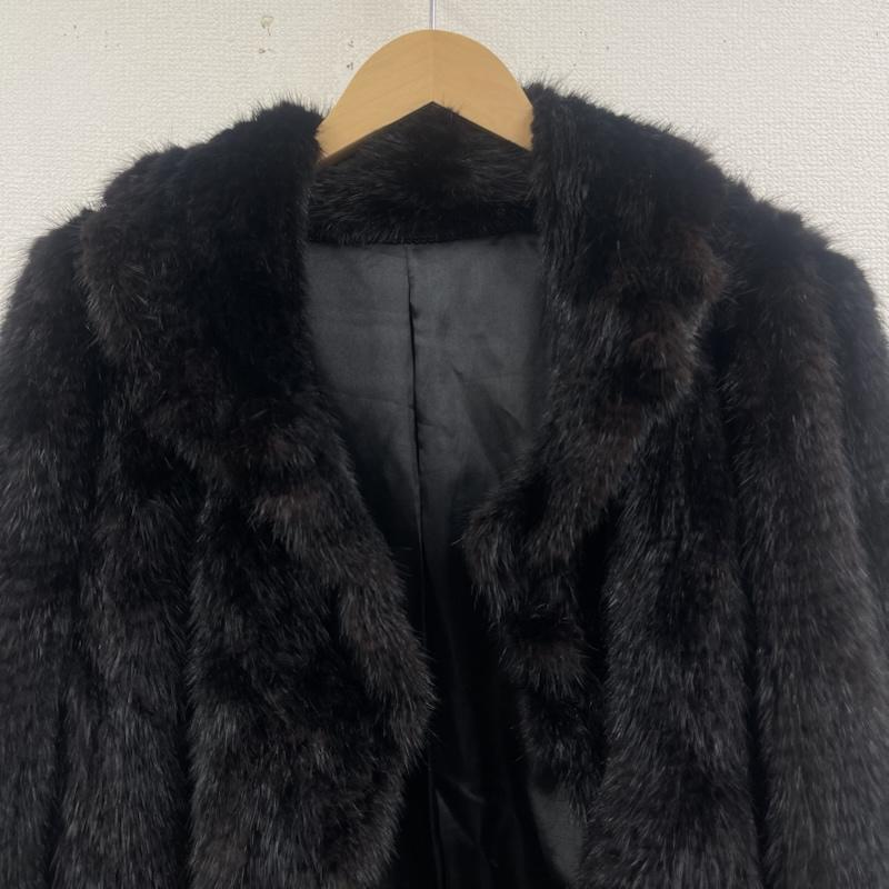 古着 USED コート 毛皮、ファー カジュアル ファー ジャケット 毛皮 コート アウター 黒 / ブラック / black レディース USED 古着 中古 50168143