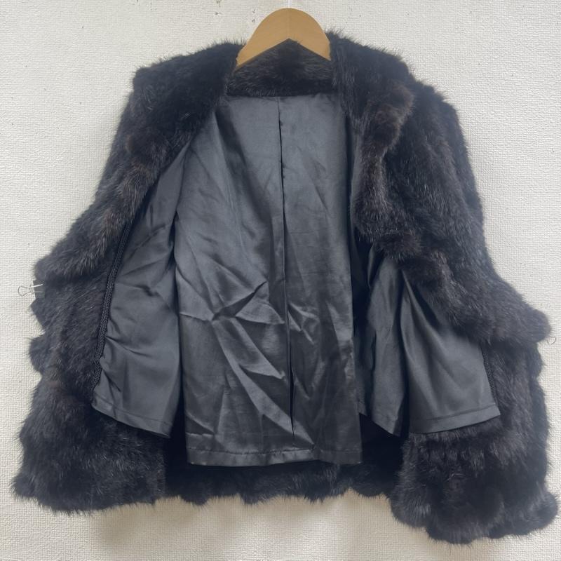 古着 USED コート 毛皮、ファー カジュアル ファー ジャケット 毛皮 コート アウター 黒 / ブラック / black レディース USED 古着 中古 50168143