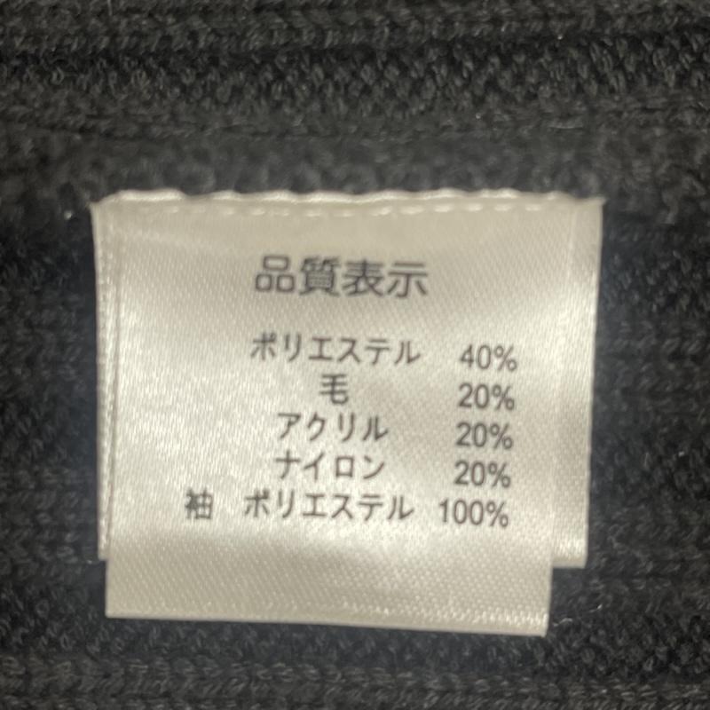 古着 USED コート 毛皮、ファー Super Beauty フェイクファー デザイン ジップアップ ニット ジャケット 42 黒 / ブラック / black レディース USED 古着 中古 50168144