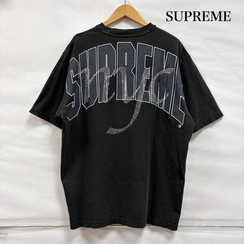 シュプリーム Supreme Tシャツ 半袖 26SS S/S ラインストーン スクリプト RhineStone Script バックロゴ プリント 半袖 Tシャツ L ロゴ、文字 X プリント 黒 / ブラック / black メンズ USED 古着 中古 50168146