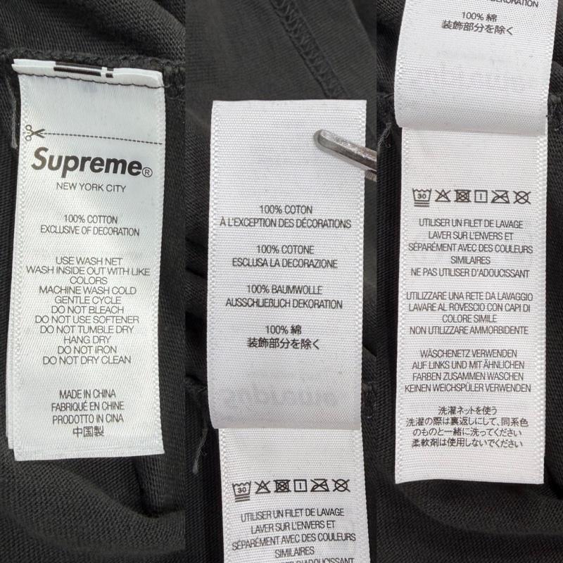 シュプリーム Supreme Tシャツ 半袖 26SS S/S ラインストーン スクリプト RhineStone Script バックロゴ プリント 半袖 Tシャツ L ロゴ、文字 X プリント 黒 / ブラック / black メンズ USED 古着 中古 50168146
