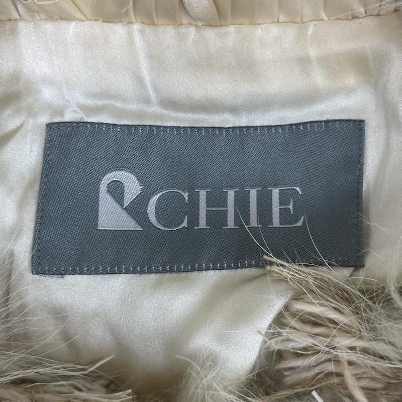 古着 USED ベスト ベスト CHIE IMA カジュアル 毛皮 フリル ファー ベスト アウター 42 ベージュ / ベージュ / beige レディース USED 古着 中古 50168147