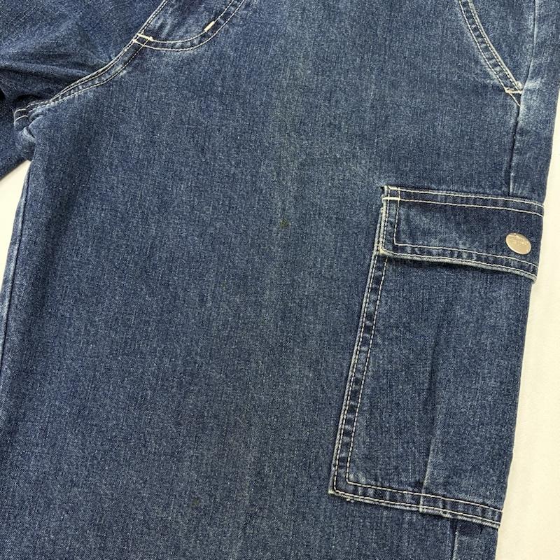 ステューシー STUSSY パンツ デニム、ジーンズ 90s ARCHIVE OLD MADE IN USA 赤タグ 6ポケット デニム カーゴ パンツ 32インチ メンズ USED 古着 中古 50168148