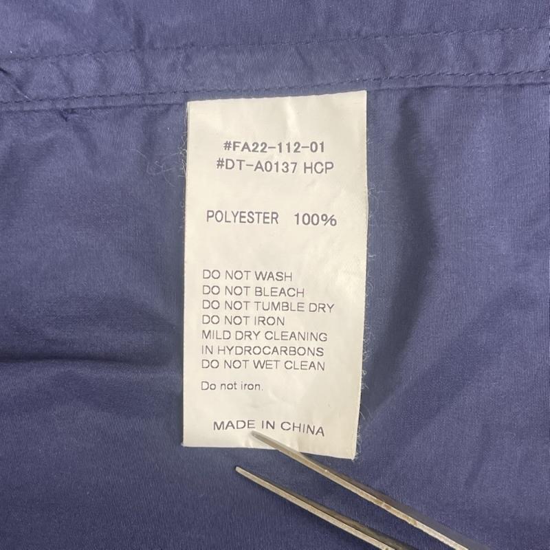 ダントン Danton コート コート一般 テンカラー コート ポリエステル ハーフ コート fa22-112-01 40 紺 / ネイビー / navy メンズ USED 古着 中古 50168151