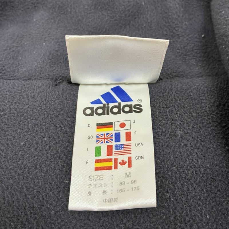 アディダス adidas ジャケット、上着 ジャンパー、ブルゾン 00s オールド フリース ライナー ドローストリング ナイロン ベスト 比翼 フルジップ M メンズ USED 古着 中古 50168152