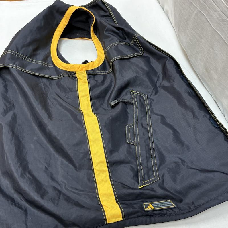 アディダス adidas ジャケット、上着 ジャンパー、ブルゾン 00s オールド フリース ライナー ドローストリング ナイロン ベスト 比翼 フルジップ M メンズ USED 古着 中古 50168152
