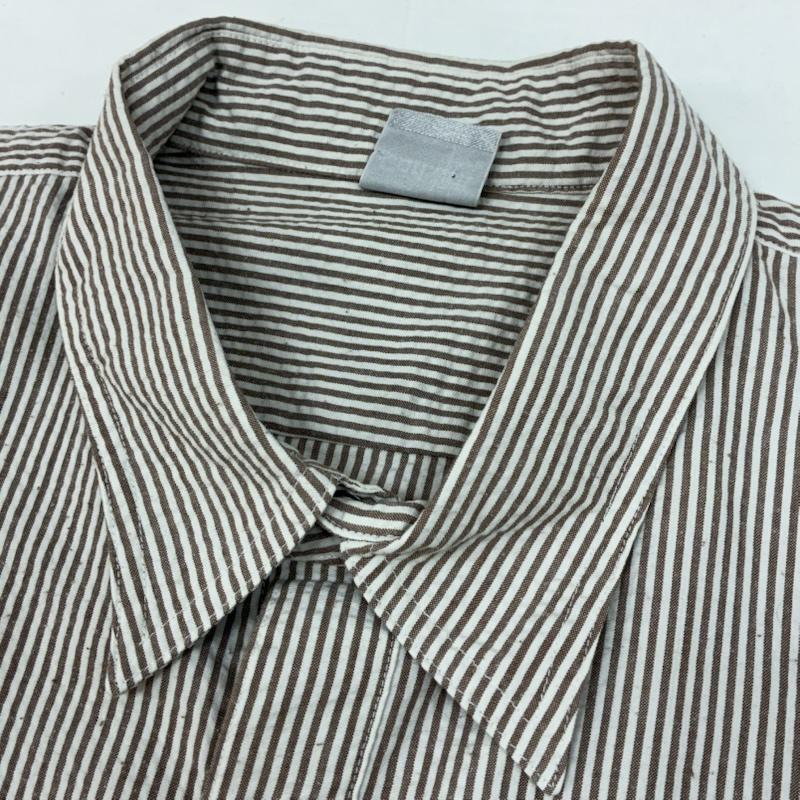 カーハート Carhartt シャツ、ブラウス 半袖 ストライプ シアサッカー フラップポケット スナップ ボタン シャツ ビッグサイズ 4XL - メンズ USED 古着 中古 50168154