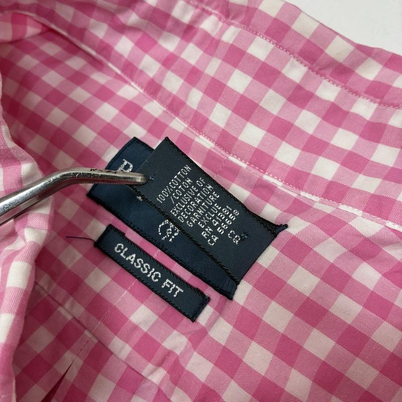 ラルフローレン RALPHLAUREN シャツ、ブラウス 半袖 CLASSIC FIT ポニー 刺繍 ギンガム チェック ボタンダウン シャツ ビッグサイズ 3XL - メンズ USED 古着 中古 50168156