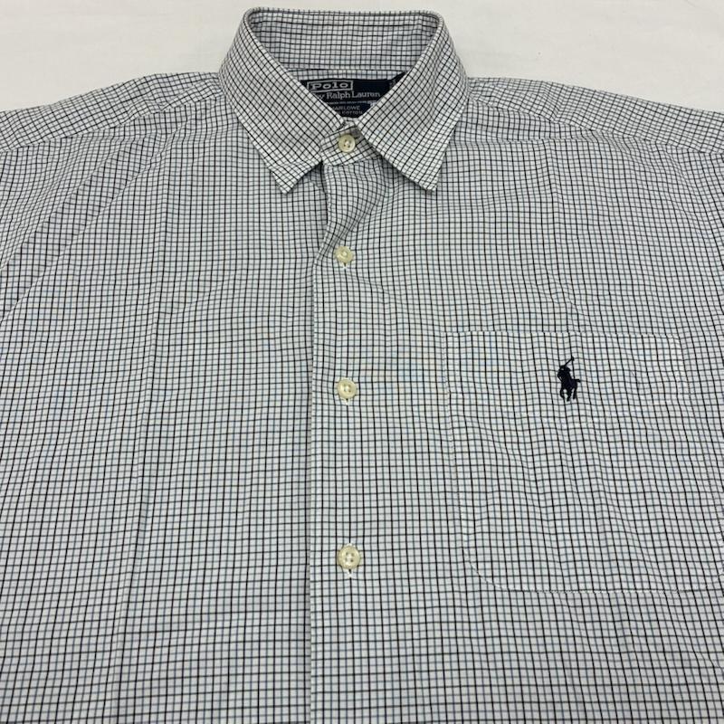 ポロバイラルフローレン Polo by RALPH LAUREN シャツ、ブラウス 半袖 MARLOWE ポケット ポニー 刺繍 チェック シャツ M メンズ USED 古着 中古 50168159