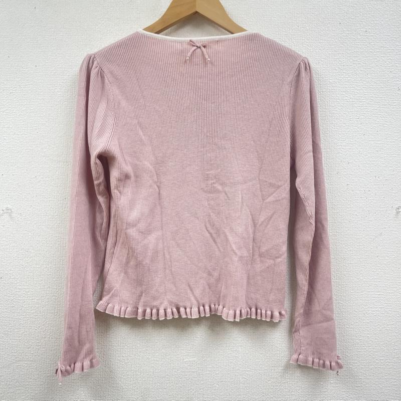 古着 USED カーディガン 長袖 Super Beauty 花柄 レース 長袖 リブニット カーディガン 42 桃 / ピンク / pink レディース USED 古着 中古 50168160