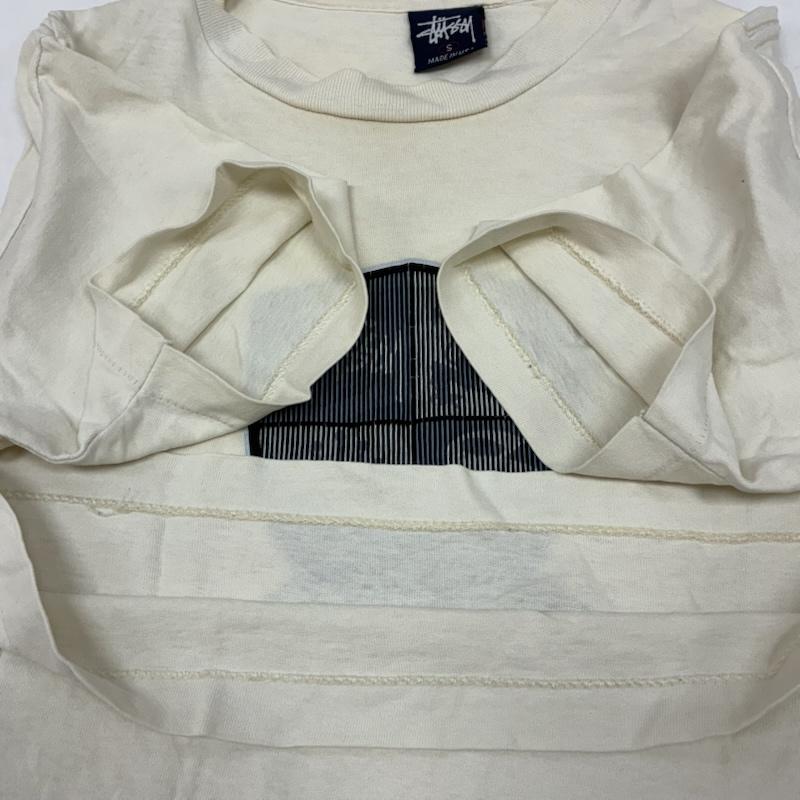 ステューシー STUSSY Tシャツ 半袖 90s OLD ARCHIVE USA製 紺タグ シングルステッチ モザイク エンブレム Tシャツ S メンズ USED 古着 中古 50168161
