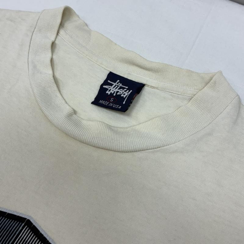 ステューシー STUSSY Tシャツ 半袖 90s OLD ARCHIVE USA製 紺タグ シングルステッチ モザイク エンブレム Tシャツ S メンズ USED 古着 中古 50168161