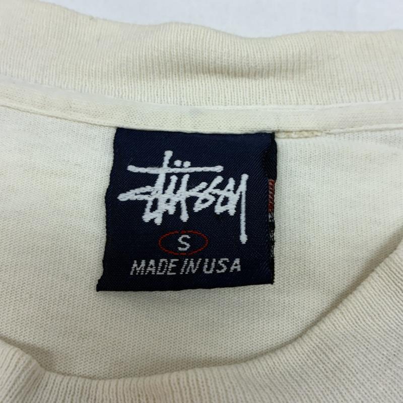 ステューシー STUSSY Tシャツ 半袖 90s OLD ARCHIVE USA製 紺タグ シングルステッチ モザイク エンブレム Tシャツ S メンズ USED 古着 中古 50168161