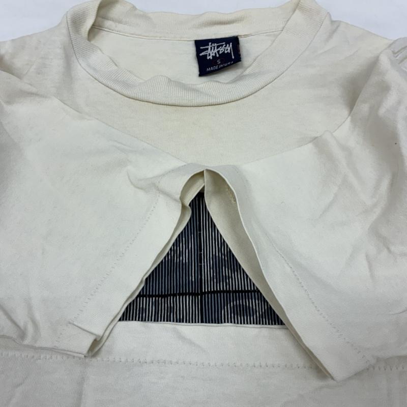 ステューシー STUSSY Tシャツ 半袖 90s OLD ARCHIVE USA製 紺タグ シングルステッチ モザイク エンブレム Tシャツ S メンズ USED 古着 中古 50168161