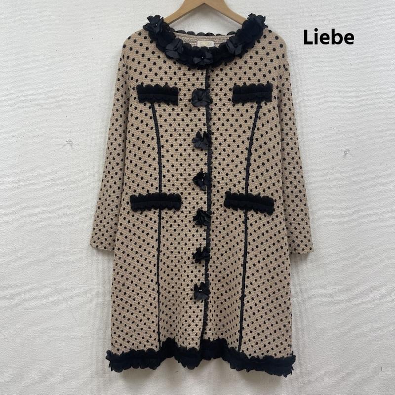 古着 USED ワンピース ロングスカート Liebe ドット柄 フリル デザイン ロング カーディガン ワンピース 42 ベージュ / ベージュ / beige レディース USED 古着 中古 50168162