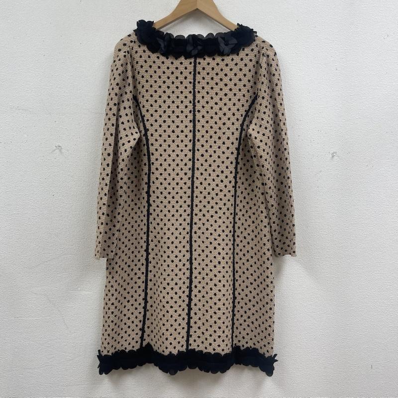 古着 USED ワンピース ロングスカート Liebe ドット柄 フリル デザイン ロング カーディガン ワンピース 42 ベージュ / ベージュ / beige レディース USED 古着 中古 50168162