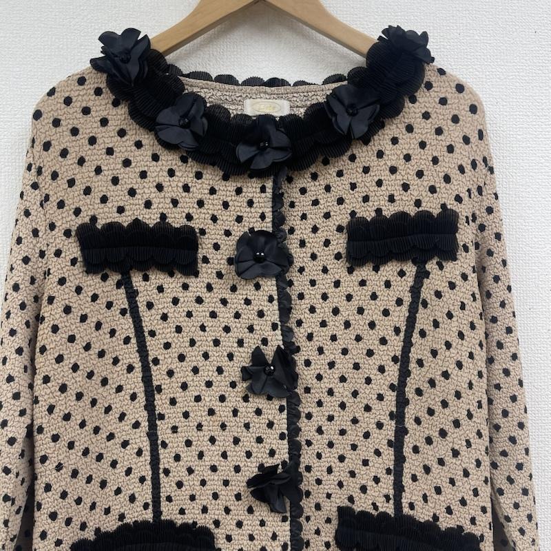 古着 USED ワンピース ロングスカート Liebe ドット柄 フリル デザイン ロング カーディガン ワンピース 42 ベージュ / ベージュ / beige レディース USED 古着 中古 50168162