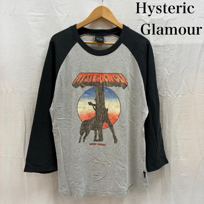 ヒステリックグラマー HYSTERIC GLAMOUR Tシャツ 七分袖 00s OLD ARCHIVE 7分袖 ラグラン スリーブ Tシャツ Y2K アーカイブ L メンズ USED 古着 中古 50168164