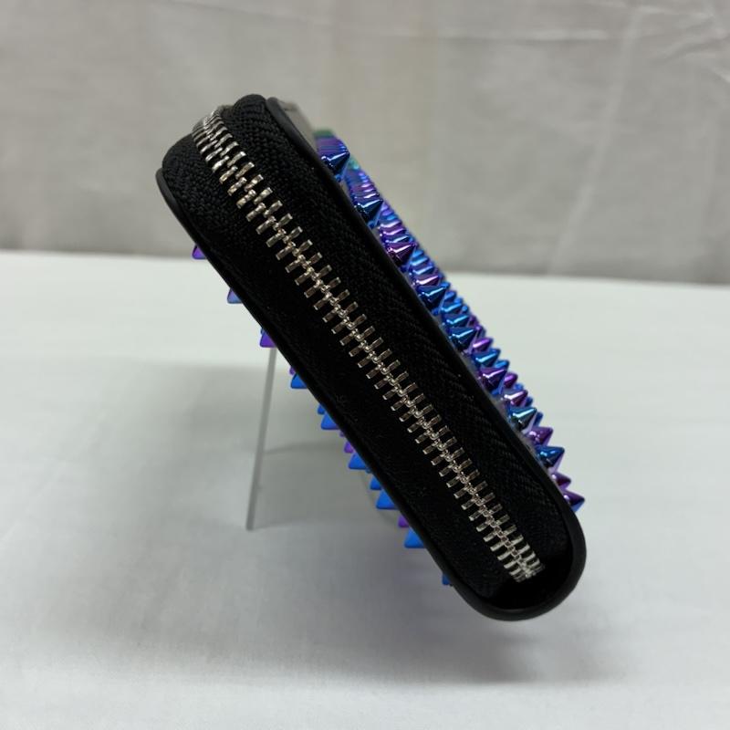 ヴァンキッシュ VANQUISH 財布 長財布 グラデーション スパイク スタッズ ラウンドジップ ロング ウォレット 長財布 - メンズ USED 古着 中古 50168171