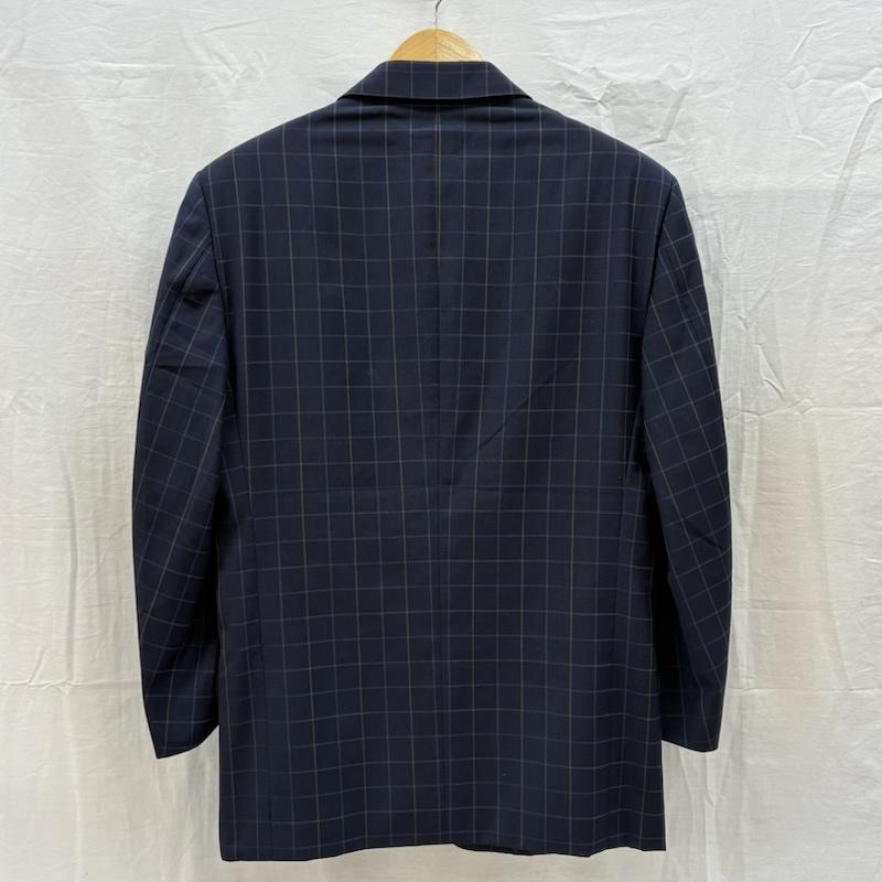 エルメス HERMES ジャケット、上着 ジャケット、ブレザー 90s OLD ARCHIVE ウール 3B テーラード ジャケット ブレザー チェック イタリア製 48 メンズ USED 古着 中古 50168177