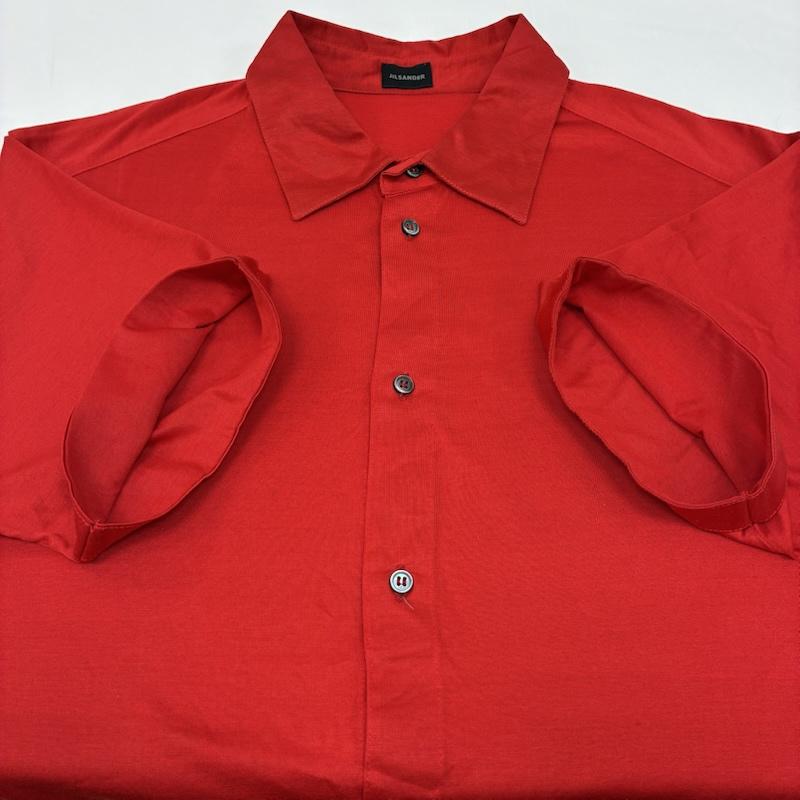 ジルサンダー JIL SANDER シャツ、ブラウス 半袖 00s OLD ARCHIVE イタリア製 コットン レギュラーカラー ボタン シャツ アーカイブ 48 メンズ USED 古着 中古 50168178