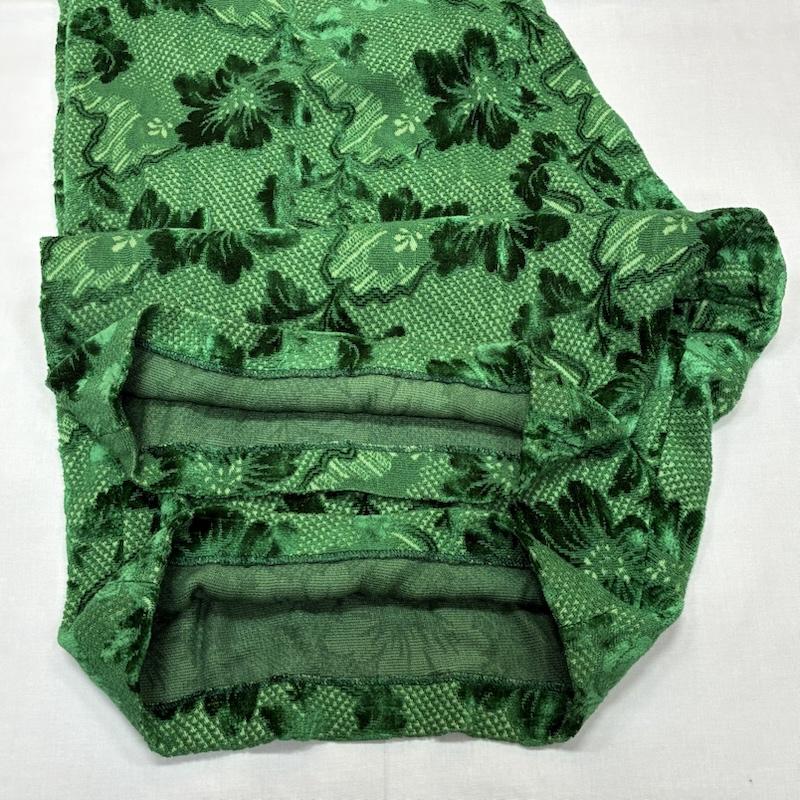 ローブドシャンブル コムデギャルソン robe de chambre COMME des GARCONS パンツ サルエルパンツ 80s ARCHIVE AD表記無し ベルベット ジャカード フラワー 刺繍 イージー ワイド サルエルパンツ - レディース USED 古着 中古 50168180