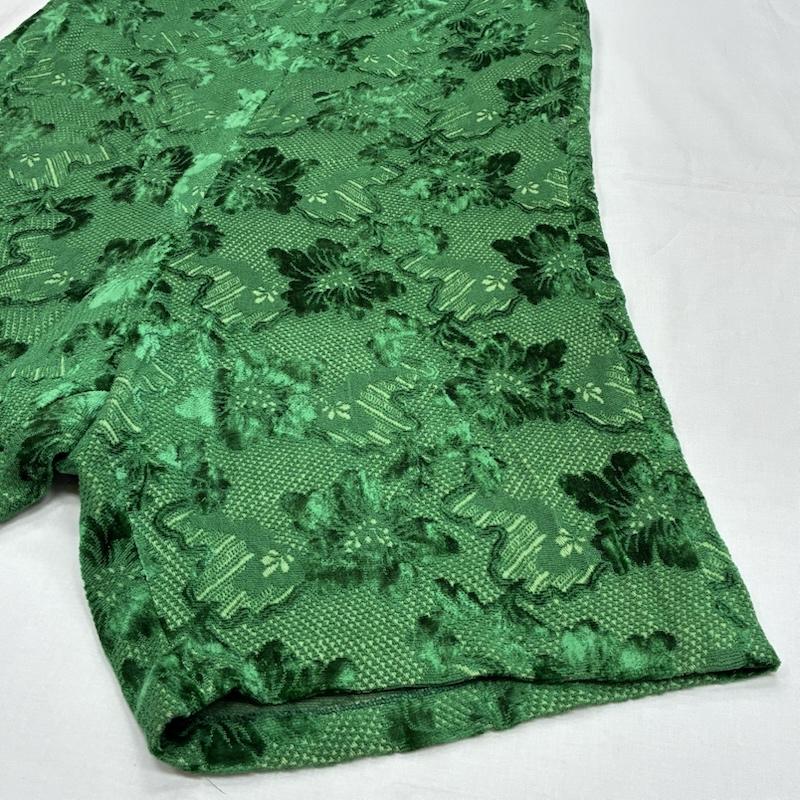 ローブドシャンブル コムデギャルソン robe de chambre COMME des GARCONS パンツ サルエルパンツ 80s ARCHIVE AD表記無し ベルベット ジャカード フラワー 刺繍 イージー ワイド サルエルパンツ - レディース USED 古着 中古 50168180